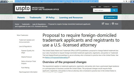 劍指中國？USPTO新規要求境外企業聘用美國商標律師申請美國商標